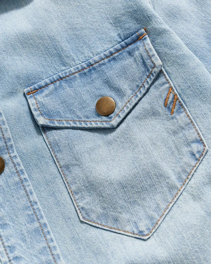 Women Women039s Shoals Denim Shirt Denim Wash Billy Reid Tops