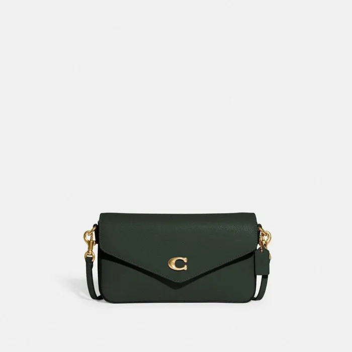 Women Wyn Crossbody Brassamazon Green Coach Crossbody Bags