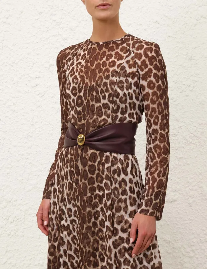 Women Zimmermann Belts Gleam Belt 80 Mahogany