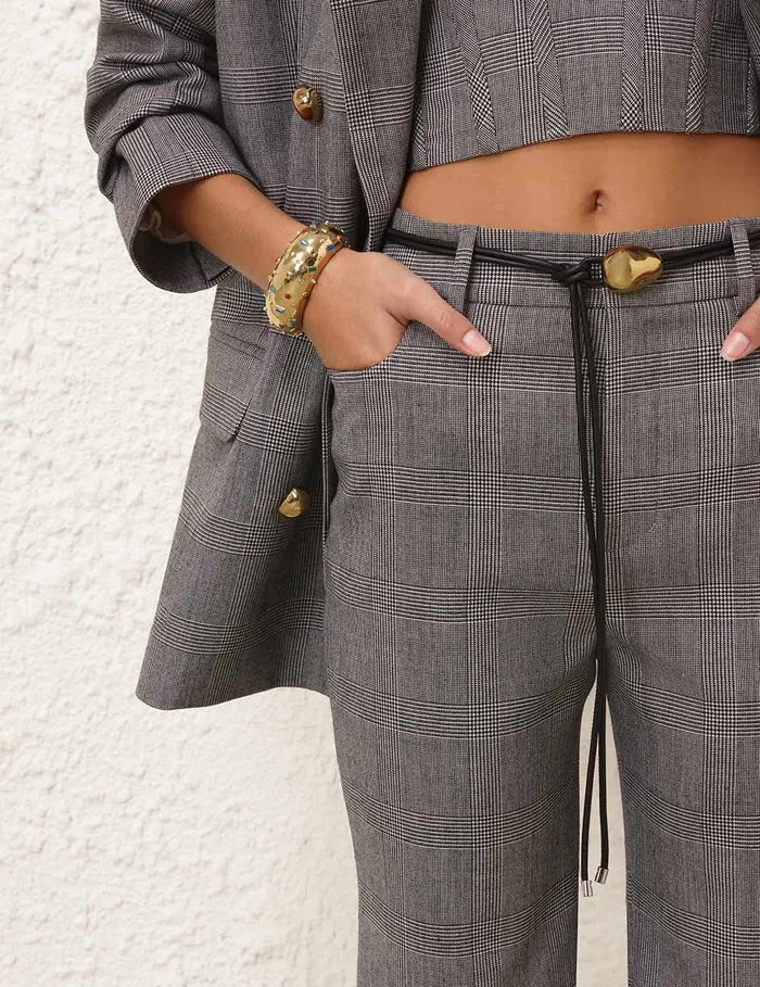 Women Zimmermann Clothing Crush Check Long Short Check