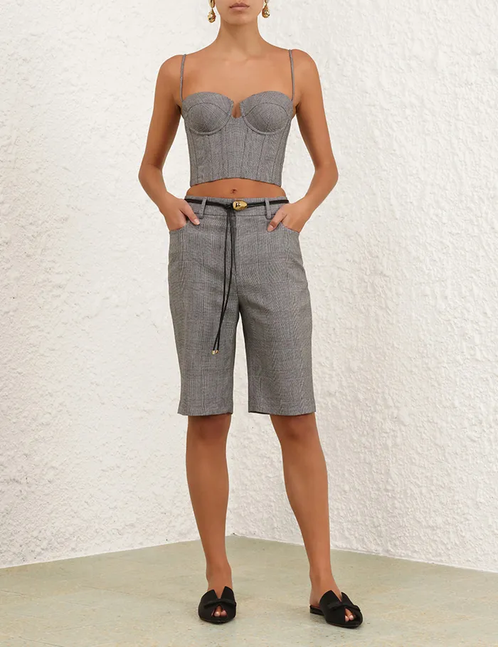 Women Zimmermann Clothing Crush Check Long Short Check