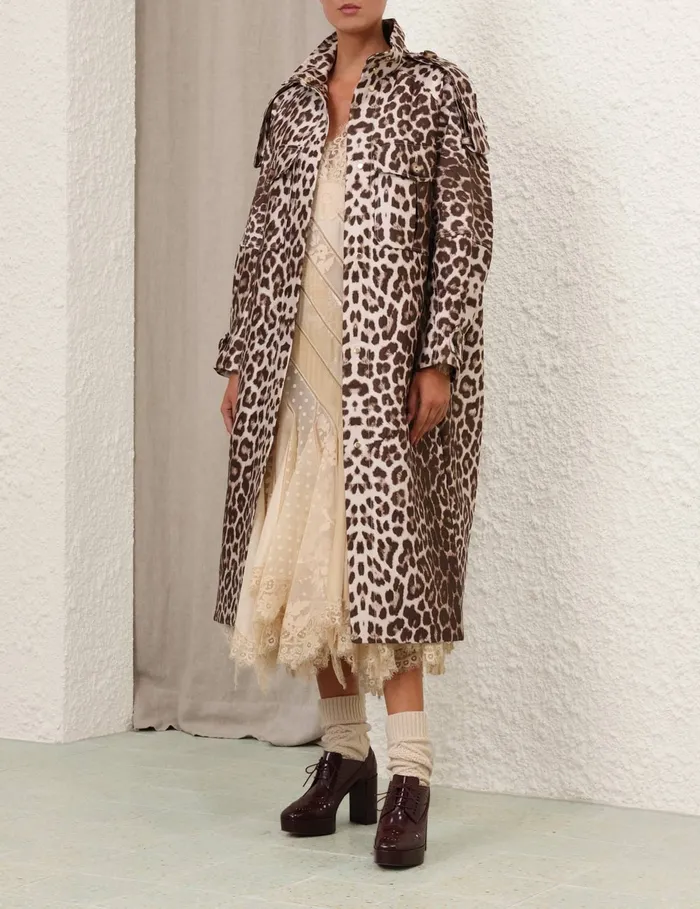 Women Zimmermann Clothing Eden V Neck Spliced Gown Cream