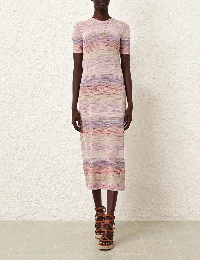 Women Zimmermann Clothing Halliday Marl Dress Multi