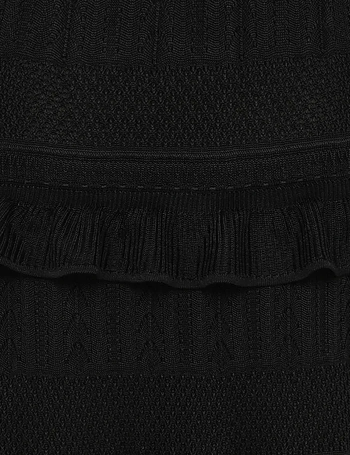 Women Zimmermann Clothing Illustration Open Back Dress Black