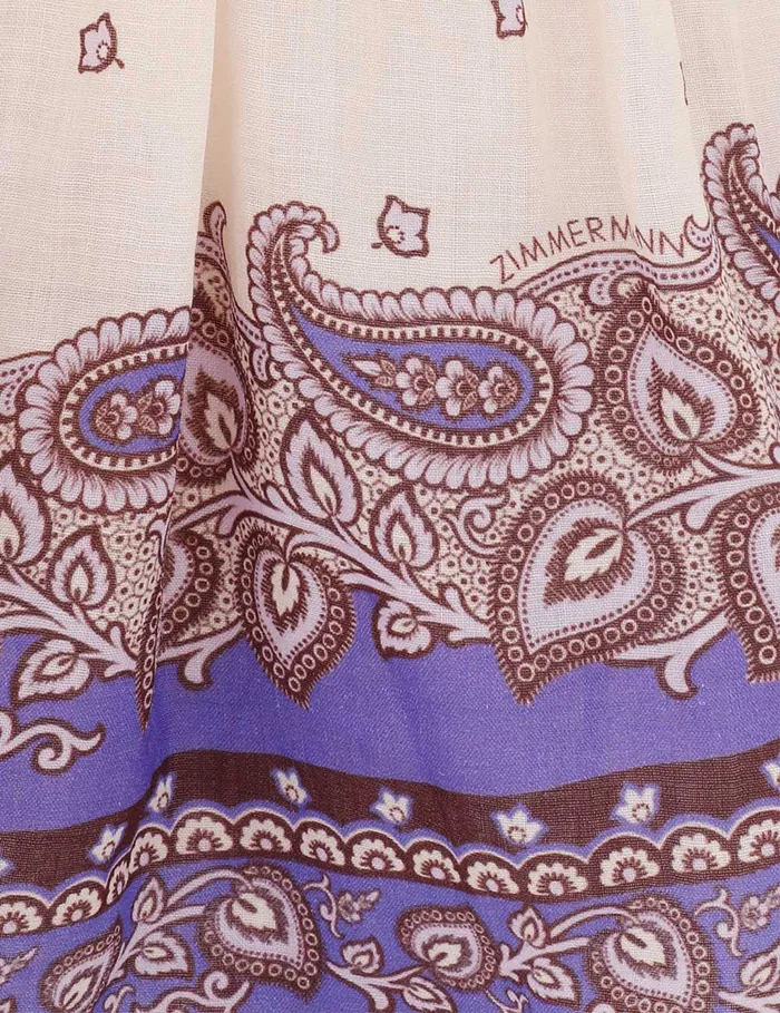 Women Zimmermann Clothing Maxine Plunge Cami Purple Paisley