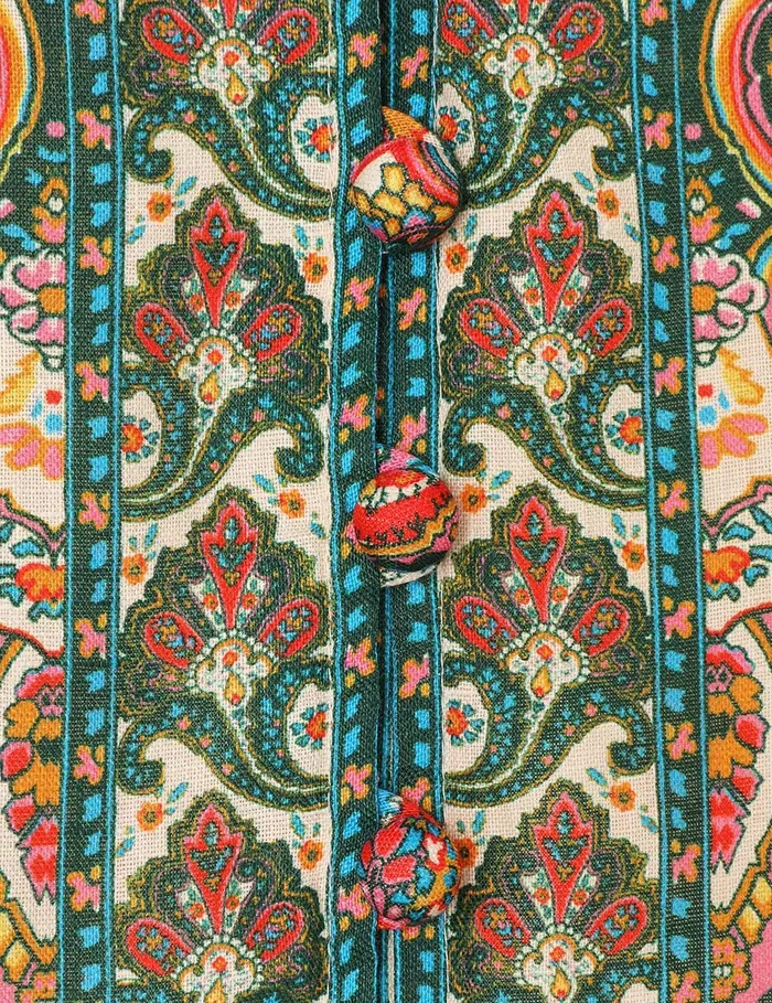 Women Zimmermann Clothing Ottie Plunge Mini Dress Multi Paisley