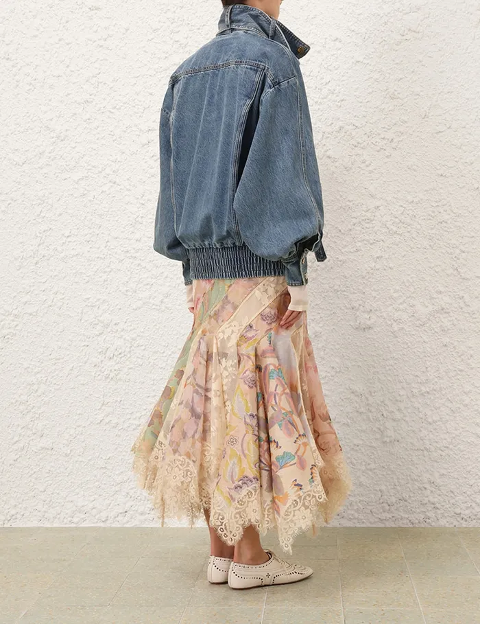 Women Zimmermann Denim Illustration Denim Jacket Neptune