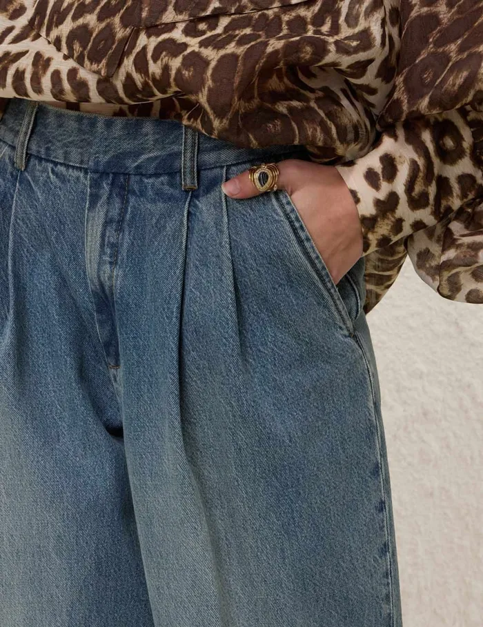 Women Zimmermann Denim Illustration Denim Pant Neptune
