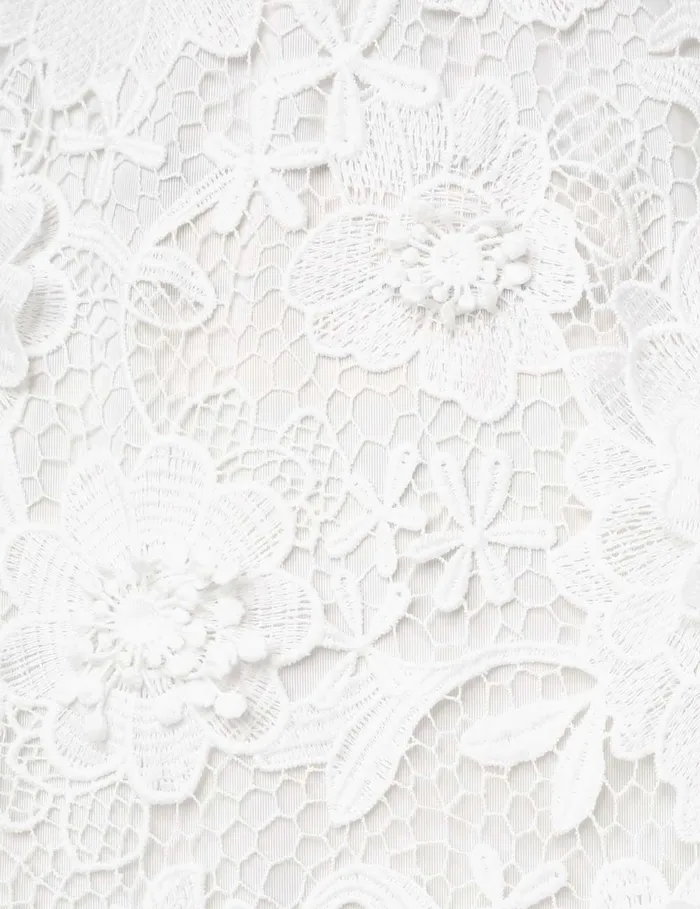 Women Zimmermann Dresses and Coverups Halliday Lace Flower Dress Ivory