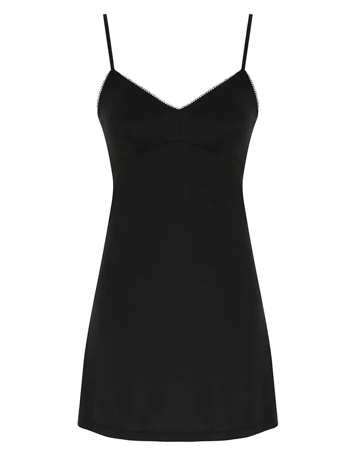 Women Zimmermann Dresses Eden Lace Frill Mini Dress Blackcream
