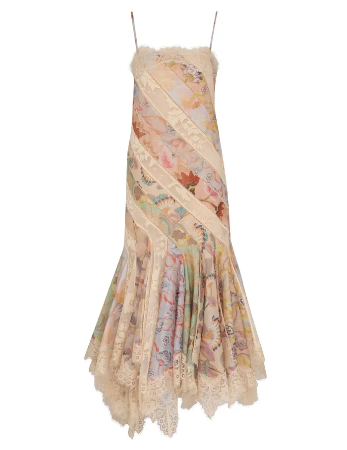 Women Zimmermann Dresses Eden Spliced Slip Dress Spliced Eden