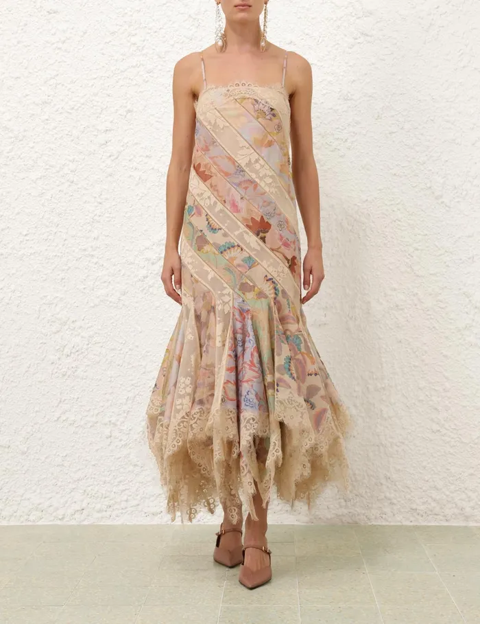 Women Zimmermann Dresses Eden Spliced Slip Dress Spliced Eden