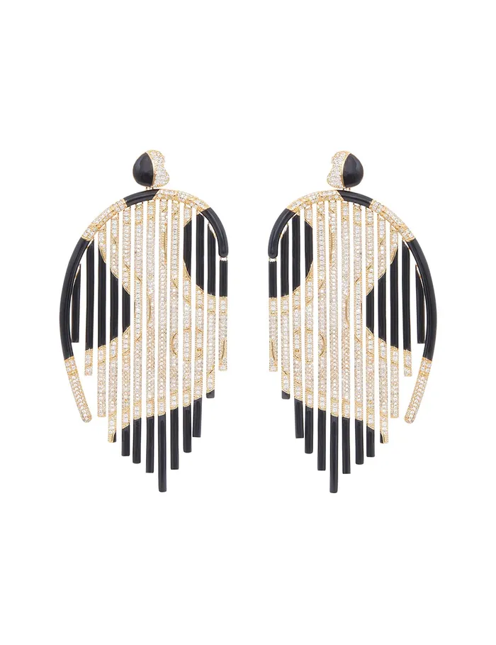 Women Zimmermann Earrings Stella Chandeliers Goldblack