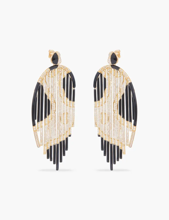 Women Zimmermann Earrings Stella Chandeliers Goldblack