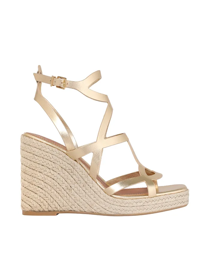 Women Zimmermann Heeled Sandals Bay Espadrilles 110 Gold