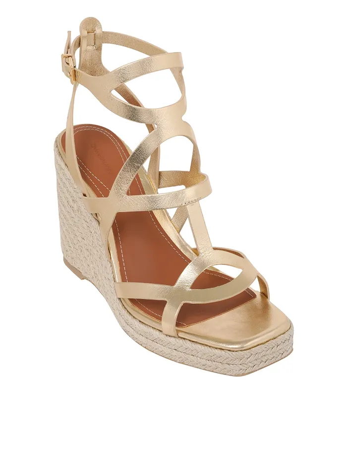 Women Zimmermann Heeled Sandals Bay Espadrilles 110 Gold