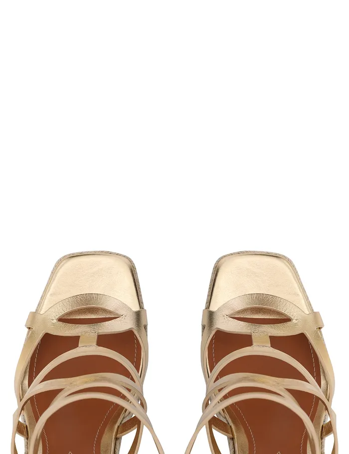 Women Zimmermann Heeled Sandals Bay Espadrilles 110 Gold