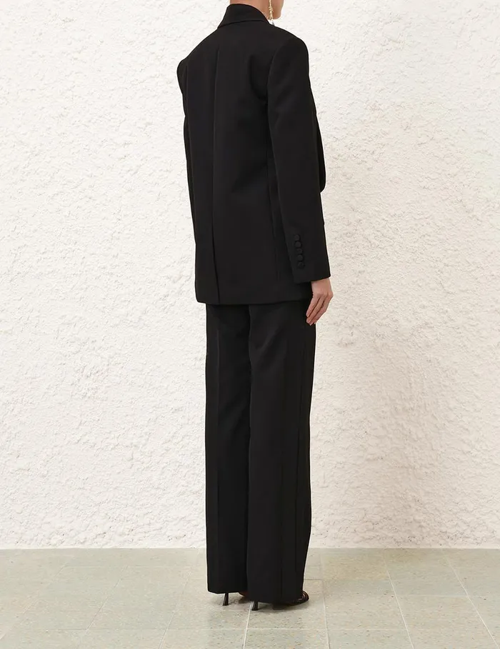 Women Zimmermann Jackets and Coats Illustration Shawl Tux Jacket Black