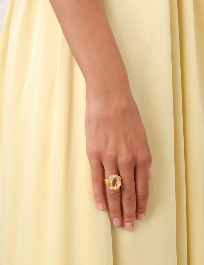 Women Zimmermann Jewellery Bloom Ring Goldblush