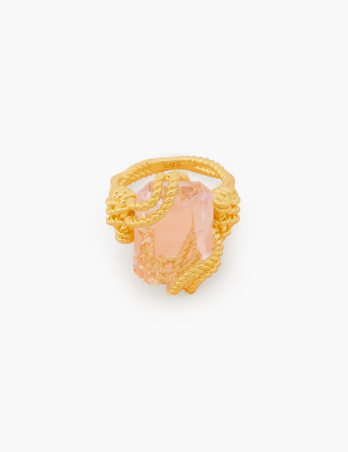 Women Zimmermann Jewellery Bloom Ring Goldblush