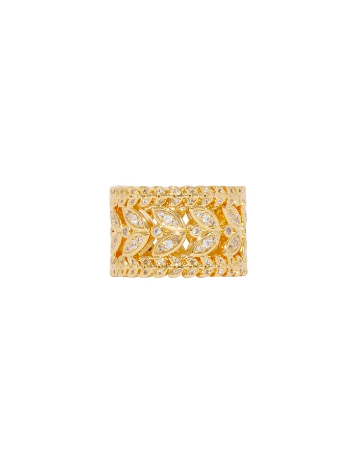 Women Zimmermann Jewellery Laurel Band Ring Gold
