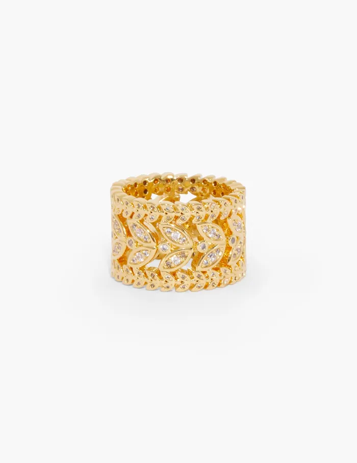 Women Zimmermann Jewellery Laurel Band Ring Gold