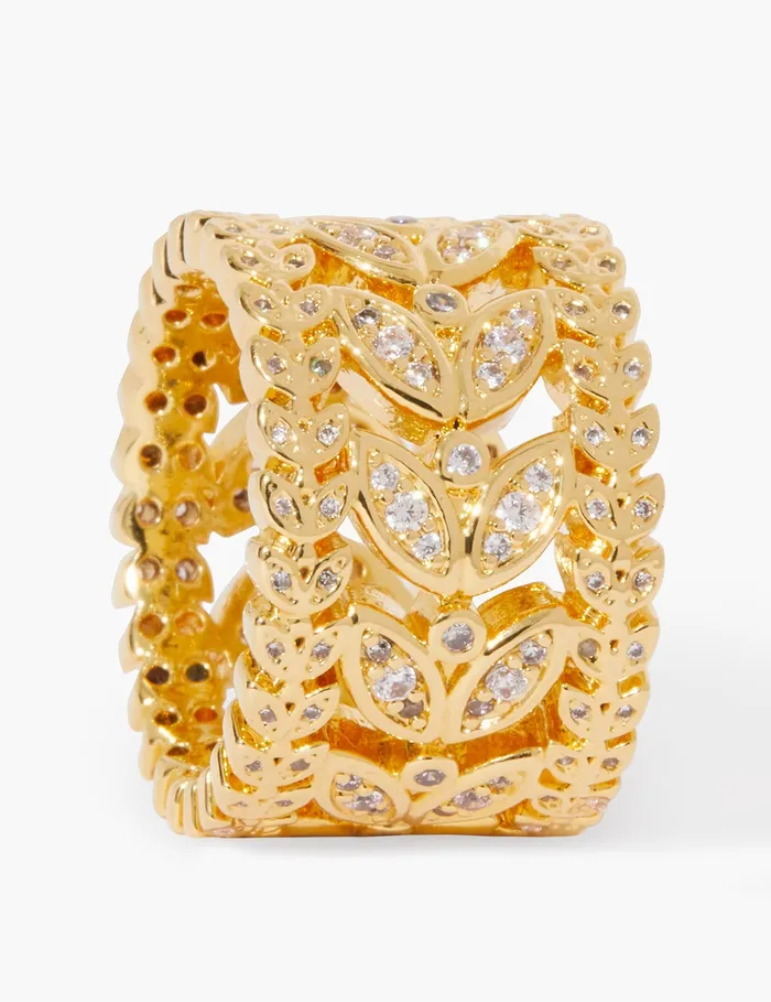 Women Zimmermann Jewellery Laurel Band Ring Gold