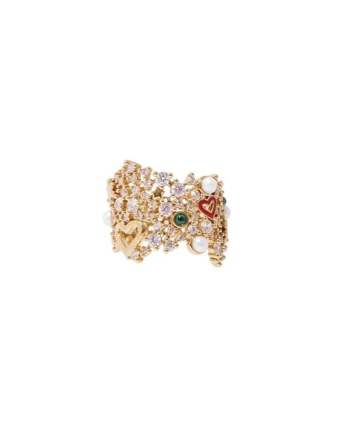 Women Zimmermann Jewellery Nova Band Ring Gold