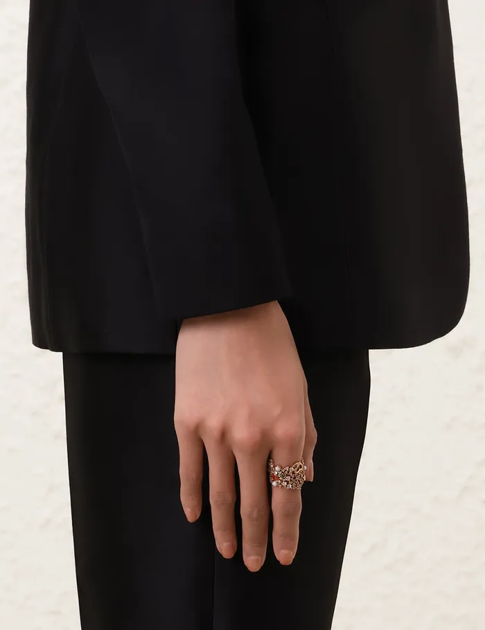 Women Zimmermann Jewellery Nova Band Ring Gold