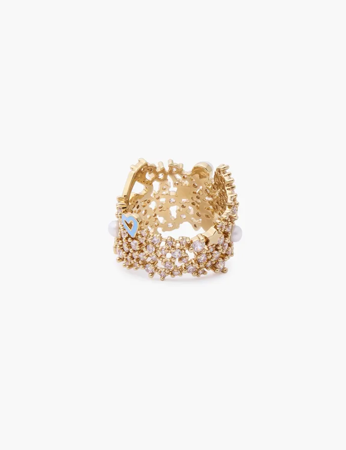 Women Zimmermann Jewellery Nova Band Ring Gold