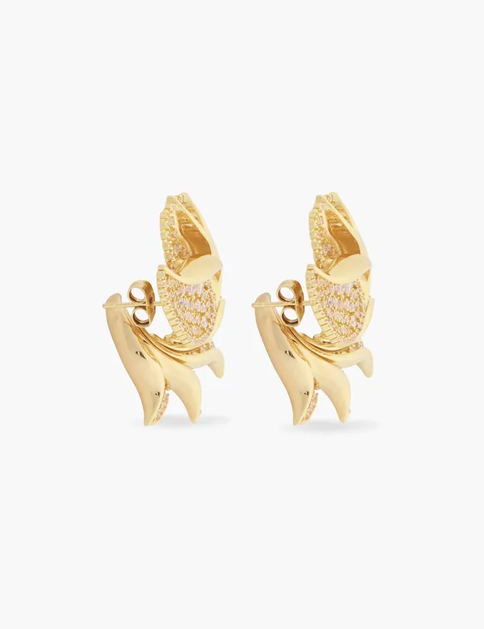 Women Zimmermann Jewellery Nova Pave Studs Gold