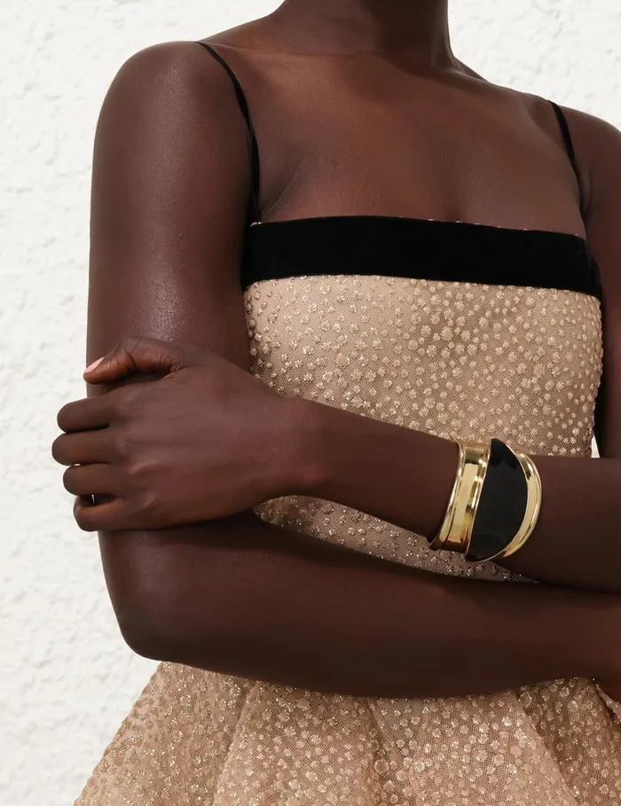 Women Zimmermann Jewellery Petal Cuff Goldblack