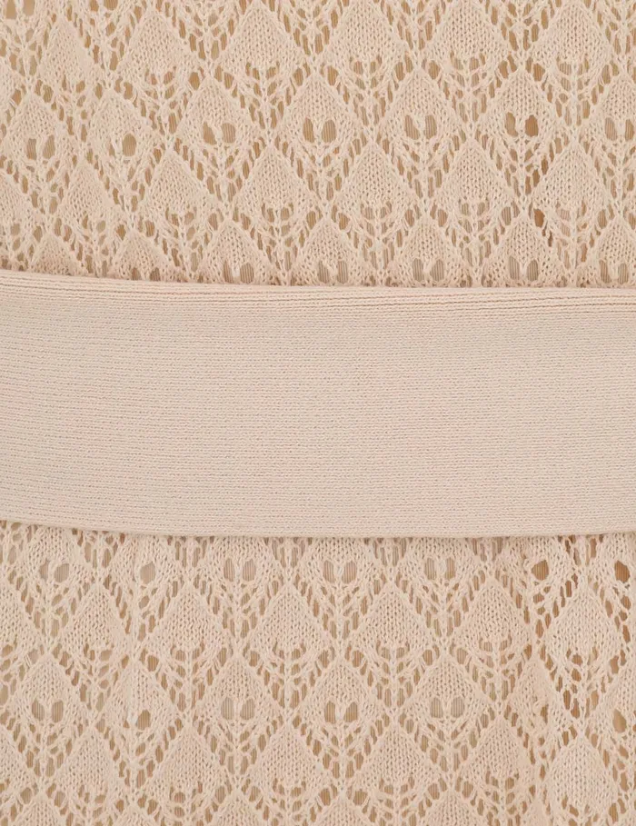 Women Zimmermann Knitwear Crush Pointelle Batwing Dress Cream