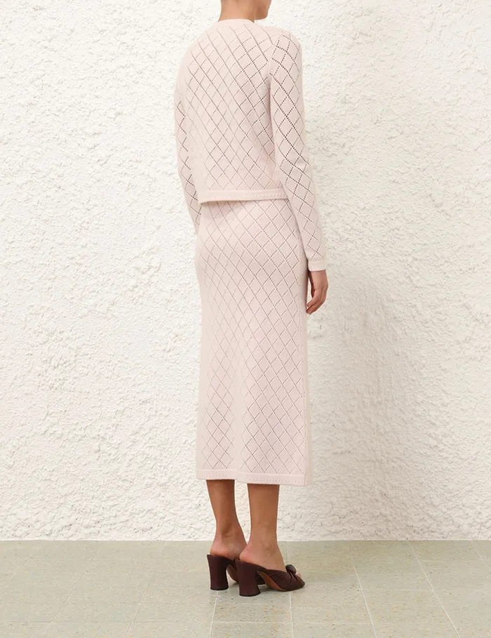 Women Zimmermann Knitwear Illustration Pointelle Top Blush
