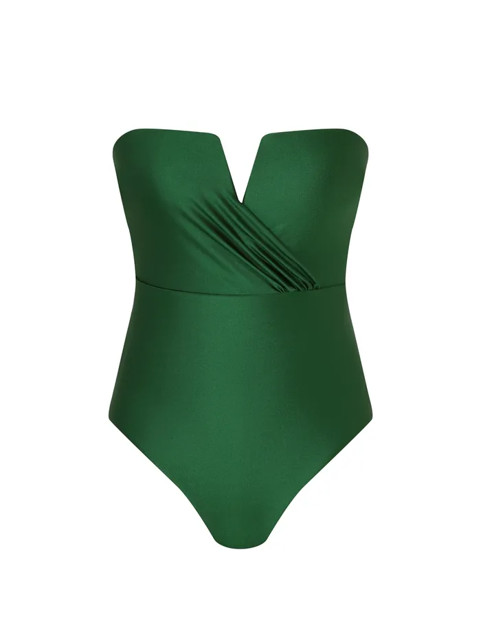 Women Zimmermann One Pieces Everley V Wire Bandeau 1pc Emerald