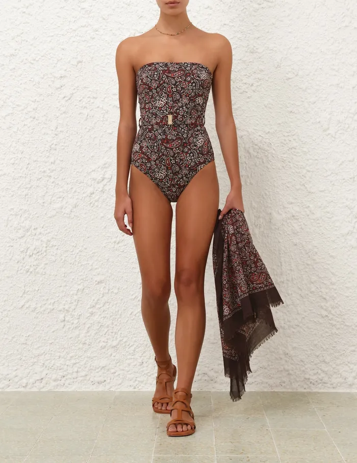 Women Zimmermann One Pieces Separates Bandeau 1pc Zimmermann Paisley