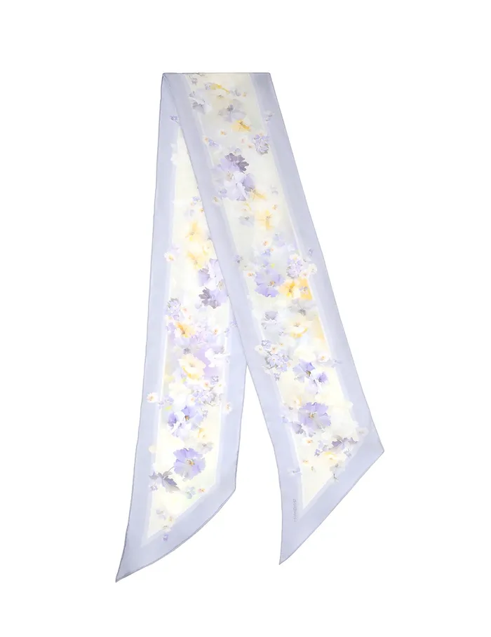 Women Zimmermann Scarves Printed Silk Neckscarf Leila Floral