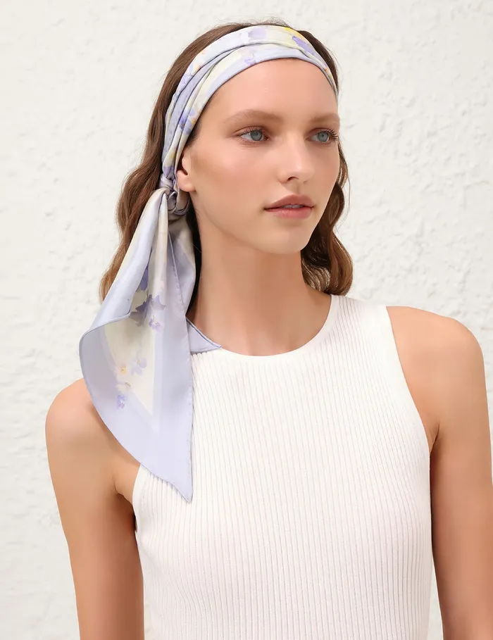 Women Zimmermann Scarves Printed Silk Neckscarf Leila Floral
