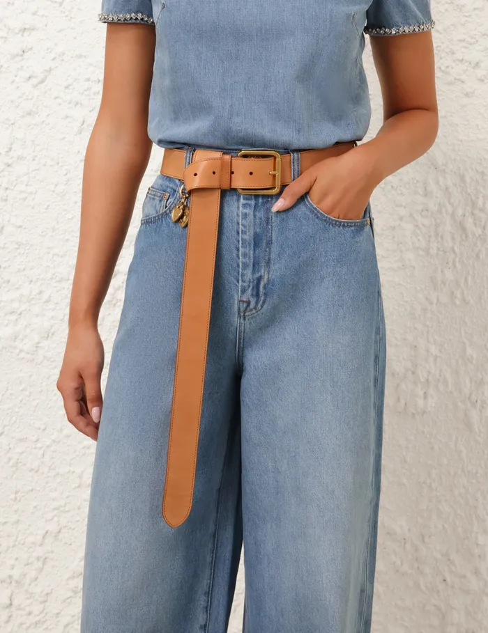 Women Zimmermann Shorts and Pants Crush Straight Jean Blue Moon