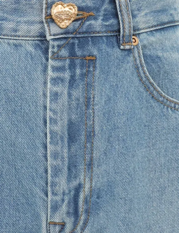 Women Zimmermann Shorts and Pants Crush Straight Jean Blue Moon