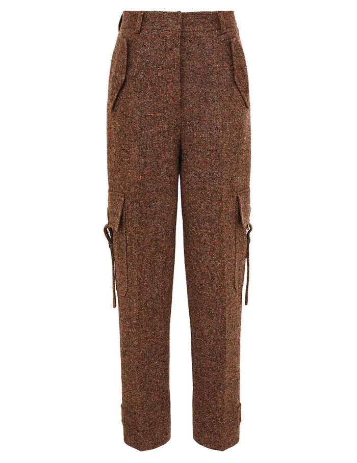 Women Zimmermann Shorts and Pants Illustration Tweed Pant Brown Multi
