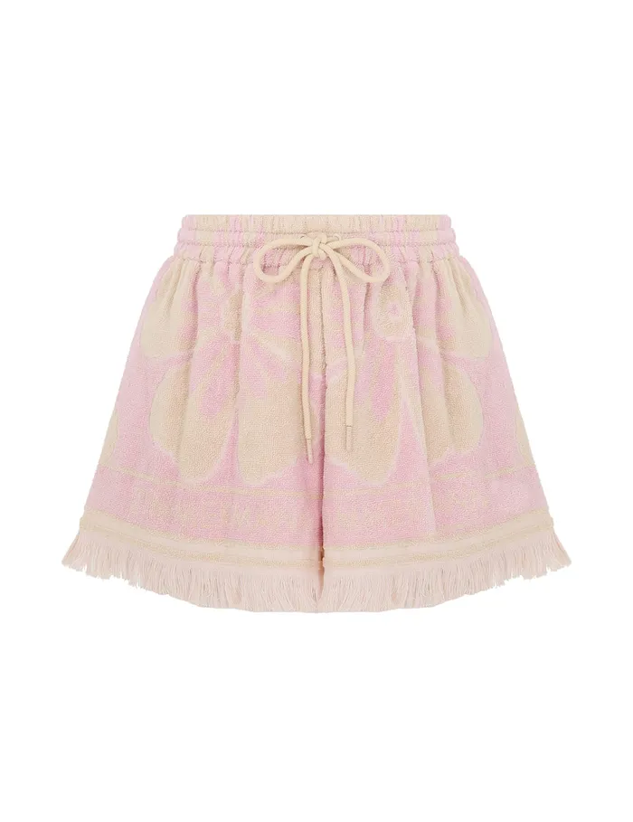 Women Zimmermann Shorts and Pants Pop Towelling Shorts Pinkcream
