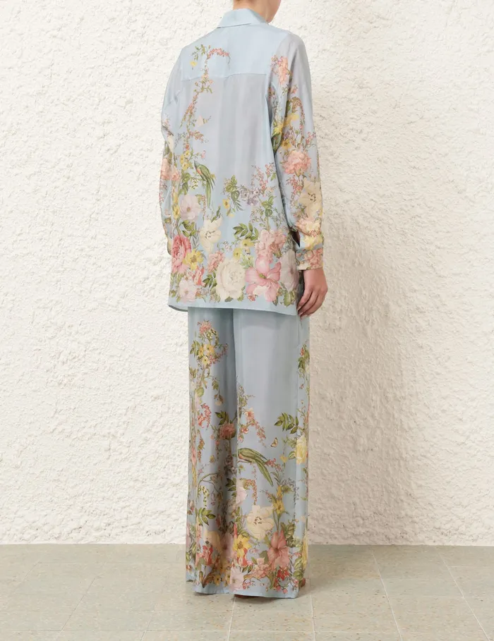 Women Zimmermann Shorts and Pants Waverly Relaxed Pant Blue Floral