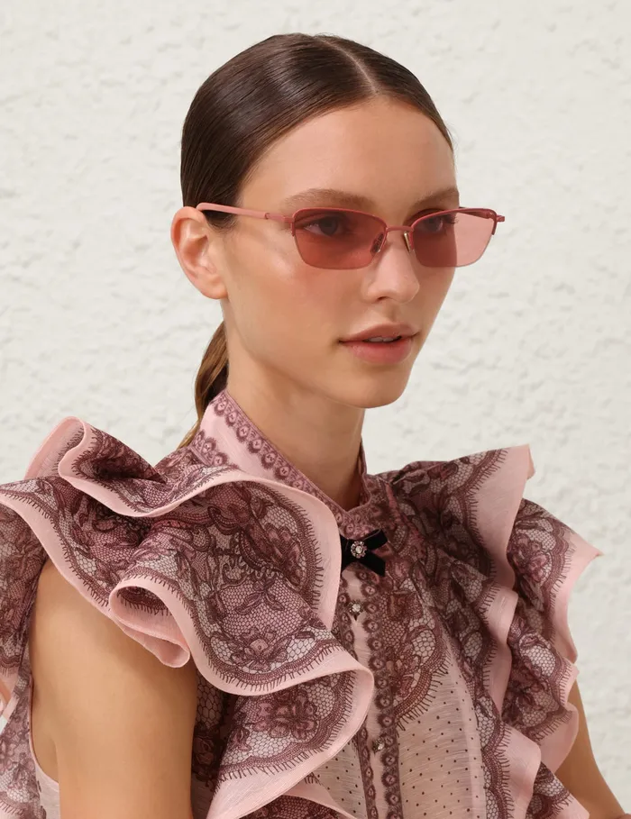Women Zimmermann Sunglasses Sandy Cateye Rose