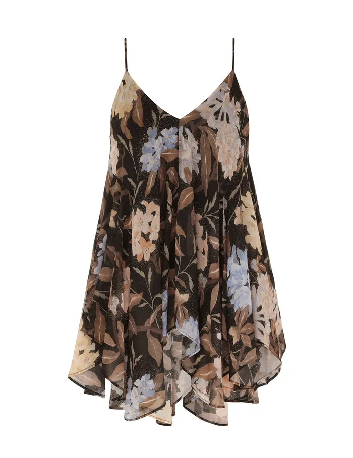 Women Zimmermann Tops Eden Handkerchief Top Black Inca Lily