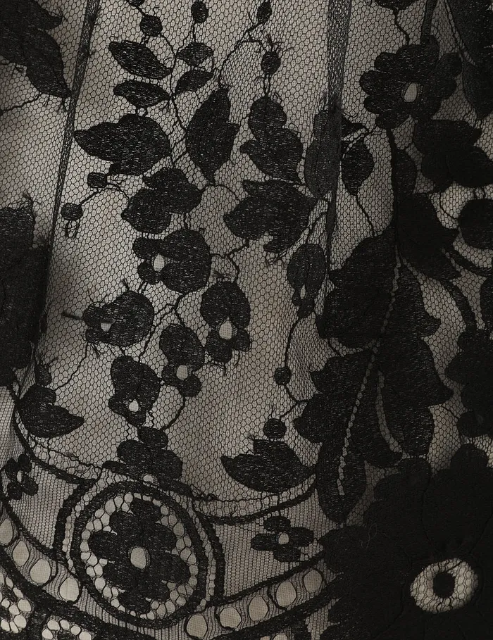 Women Zimmermann Tops Illustration Lace Bow Bodice Black
