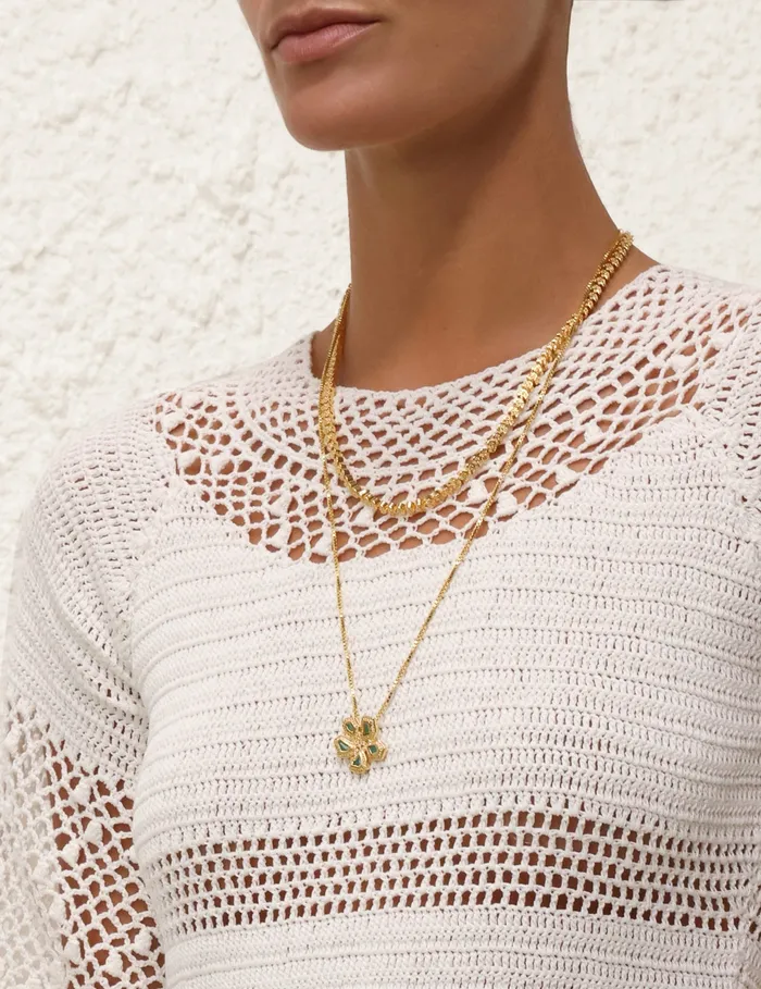 Women Zimmermann Tops Ottie Crochet Top Ivory