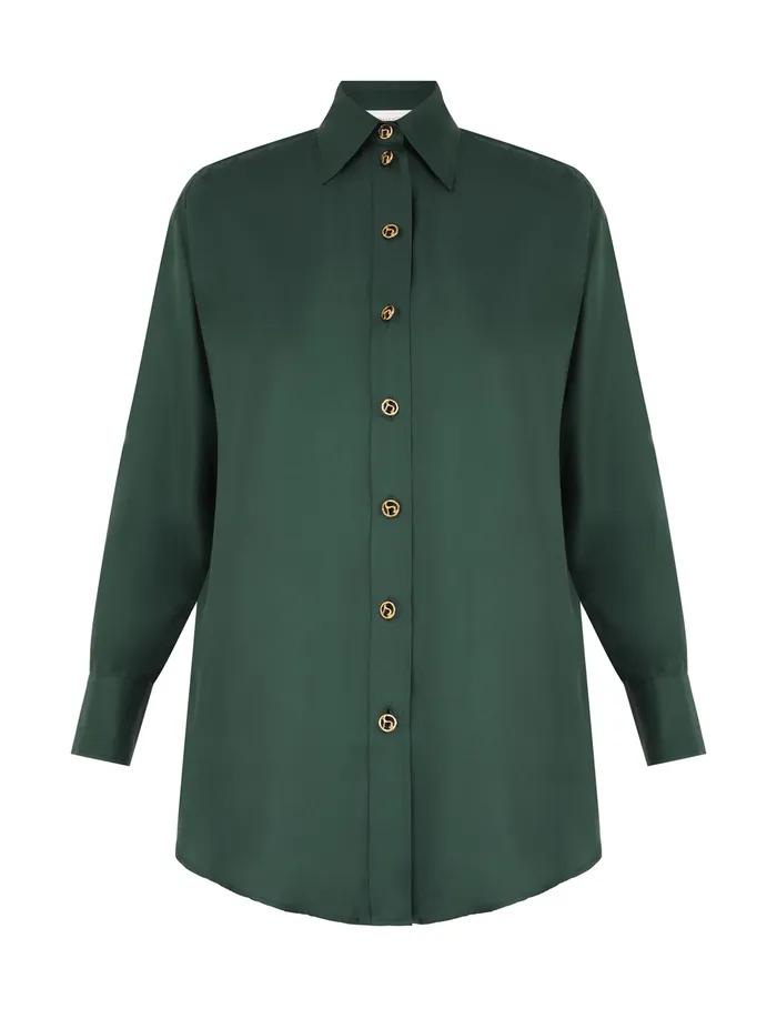 Women Zimmermann Tops Pavilion Relaxed Shirt Pine