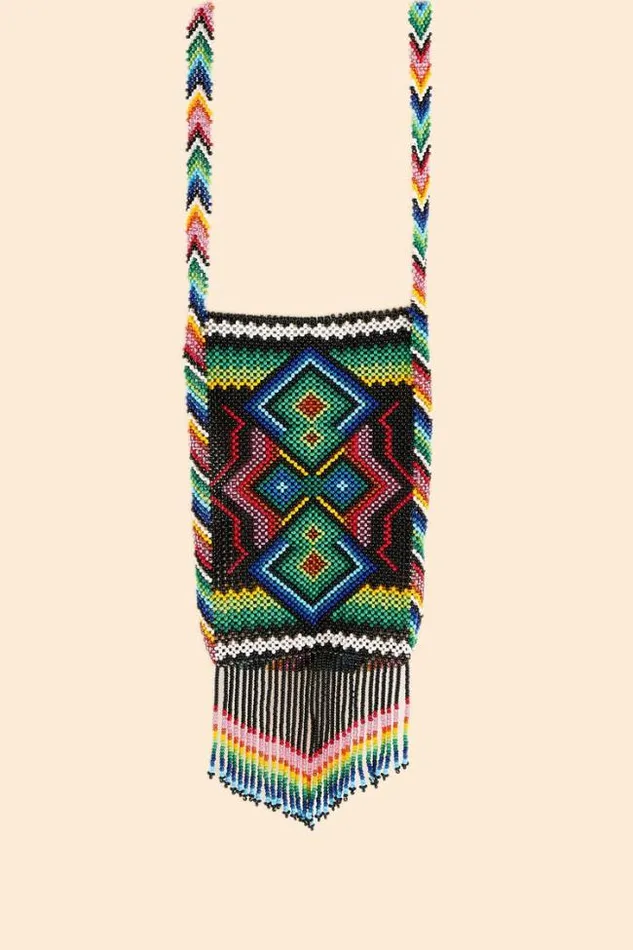 Yawanawa Beaded Crossbody Bag Women FARM Rio Bags