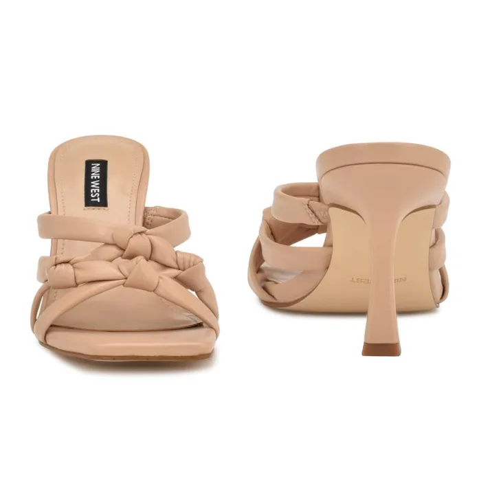 Yeander Heeled Slide Sandals Warm Blush Women Nine West Sandals
